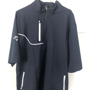 Callaway Golf short-sleeve windshirt - XXL - Navy - EUC